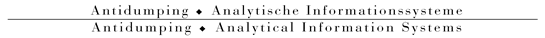 Antidumping - Analytical Informationsystems 